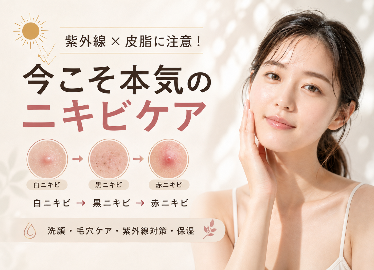今こそ本気のニキビケア｜頭蓋骨小顔矯正×美肌フェイシャルサロンPeau Belle poe