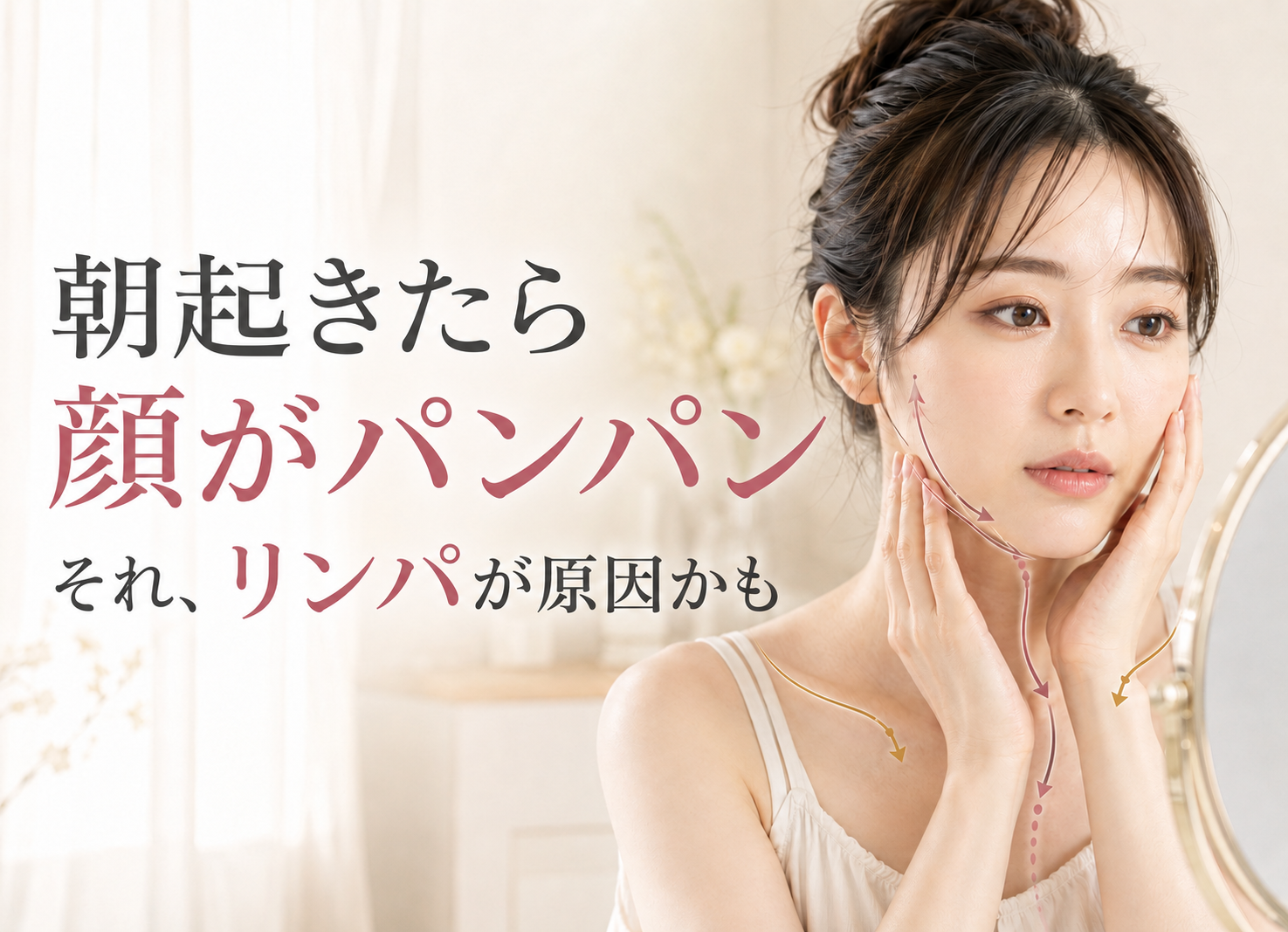「朝起きたら顔がパンパン」リンパ老廃物｜美容矯正エステサロン